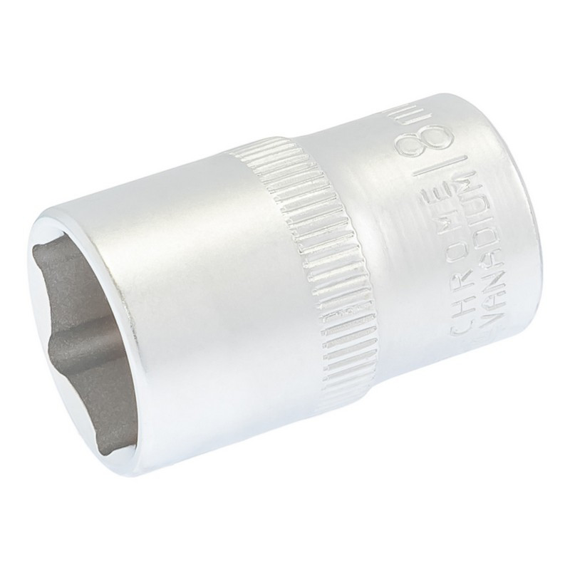 Головка торцевая 6-гранная MASTERTOOL ½" 18 мм L 40 мм CrV 78-0018 Харьков - изображение 1