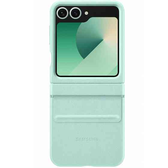 Уценка Кожаный чехол Leather Case (AAA) для Samsung Galaxy Z Flip6 Херсон