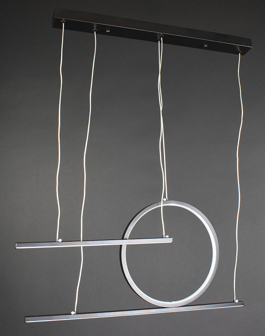 Люстра стельова LED MJ24C-900-bk Чорний 35-150х5х70 см. Київ - зображення 1