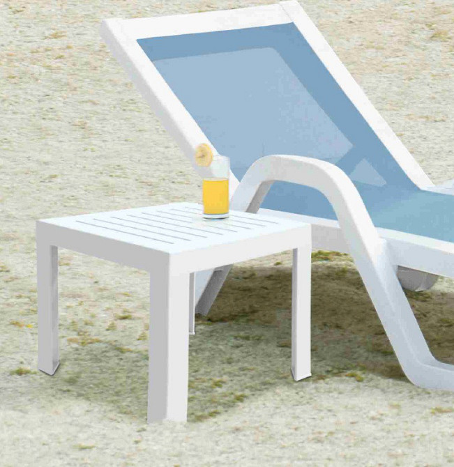 Столик для шезлонга Papatya SUDA 01 белый Киев - изображение 2