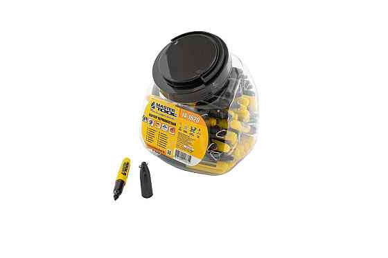 Маркер перманентный MASTERTOOL набор 80шт черный 14-1820 Харків