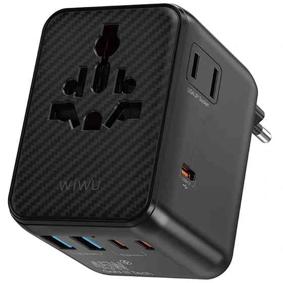 Сетевой универсальный переходник WIWU UA010 Warrior GaN 45W + 2USB-A/3C Херсон