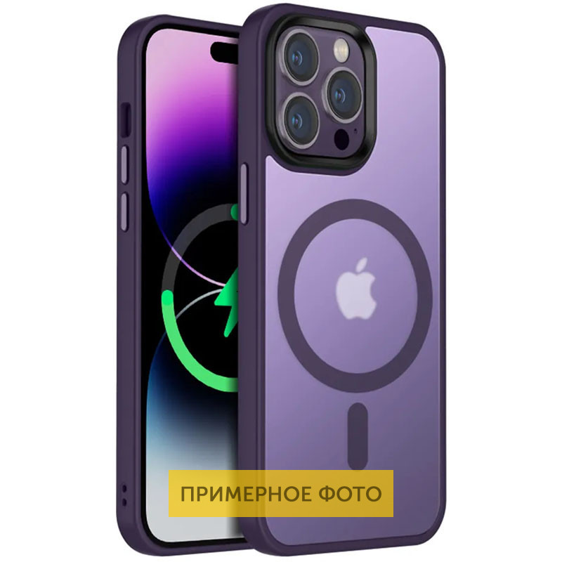 TPU+PC чехол Metal Buttons with MagSafe Colorful для Apple iPhone 16 Pro (6.3") Херсон - зображення 1