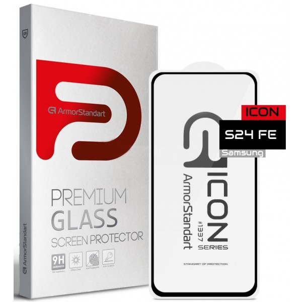 Захисне скло ArmorStandart Icon для Samsung S24 FE S721 Black (ARM76970) (Код товару:38328) Харків - зображення 2