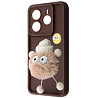 Чохол Pretty Things для Xiaomi Redmi Note 14 4G EU Brown/Fluffy White (Код товару:40342) Харків