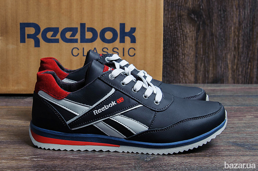 Мужские кожаные кроссовки Anser Reebok NS blue Киев - изображение 7