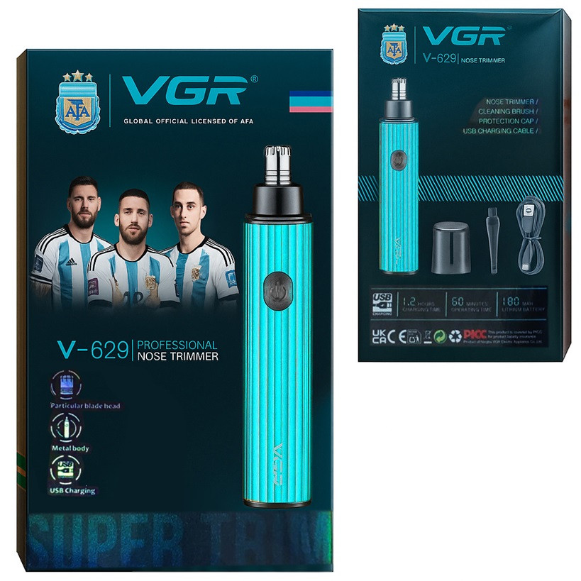 Триммер для носа VGR V-629 BLUE синий Київ - зображення 2