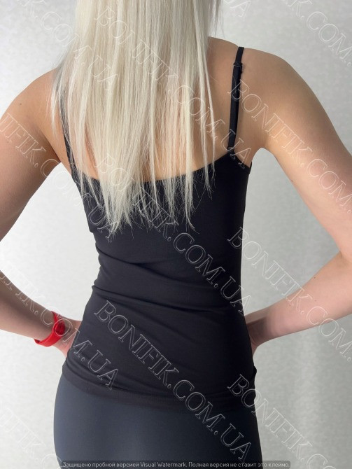 Женская чорная бельевая майка с кружевом TM "ELLEN" (арт. LVSM 401/06/02) Кривой Рог - изображение 4