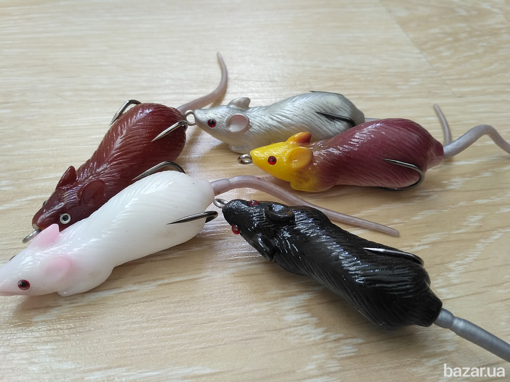 Воблер Мышка Незацепляйка на щуку с хвостиком Бориспіль - зображення 6