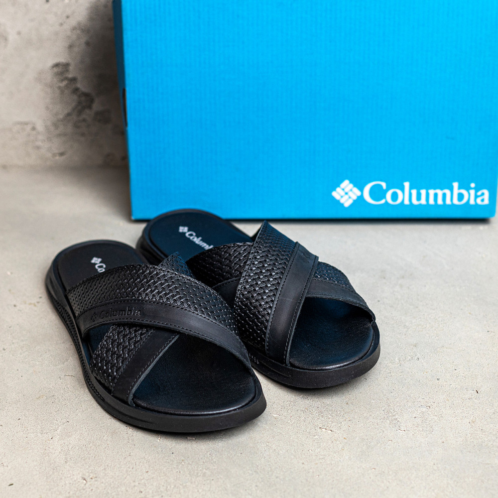 Мужские кожаные  летние шлепанцы-сланцы Columbia Киев - изображение 7