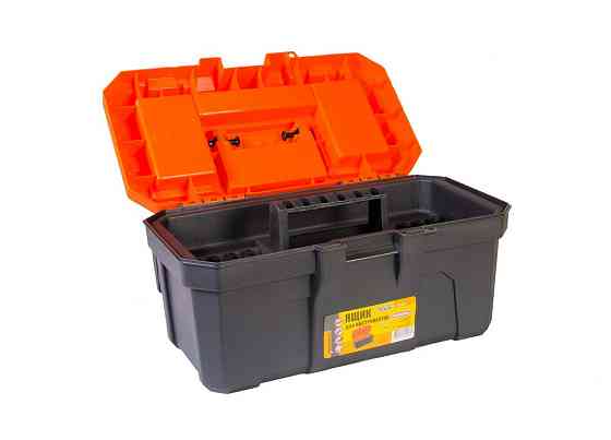 Ящик для инструментов MASTERTOOL с пластиковыми замками 16" 410х230х205 мм 79-6026 Харків