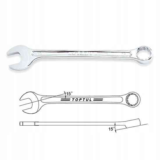 Набор ключей рожково-накидных TOPTUL 16 шт. 6-24мм (кейс) GAAD1603 Харьков