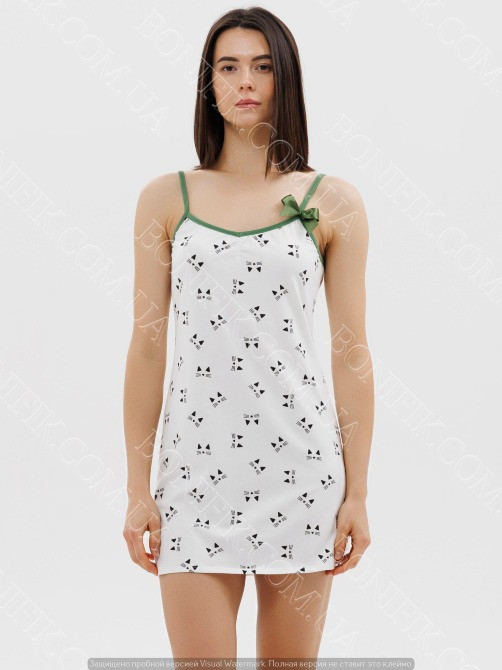 Домашняя женская сорочка на тонкой бретели "Cats" (16175) (арт. 1703) Кривой Рог - изображение 1