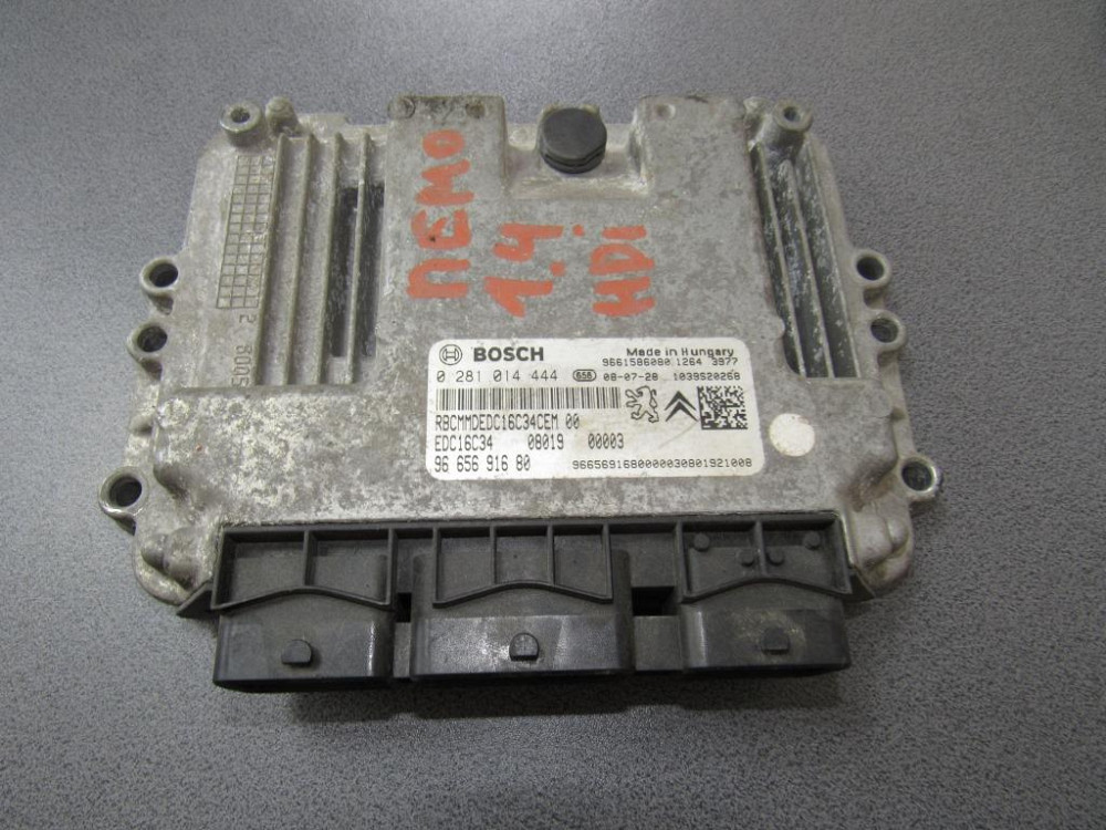 Блок управления двигателем Fiat Fiorino 1.4 hdi 2007-2016 (0281014444) Ковель - зображення 1