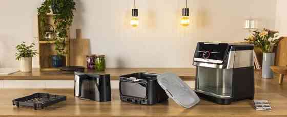 Мультипечь Tefal Easy Fry Smart & Silence XXL EY876DE1 7 л 1800 Вт черная Киев