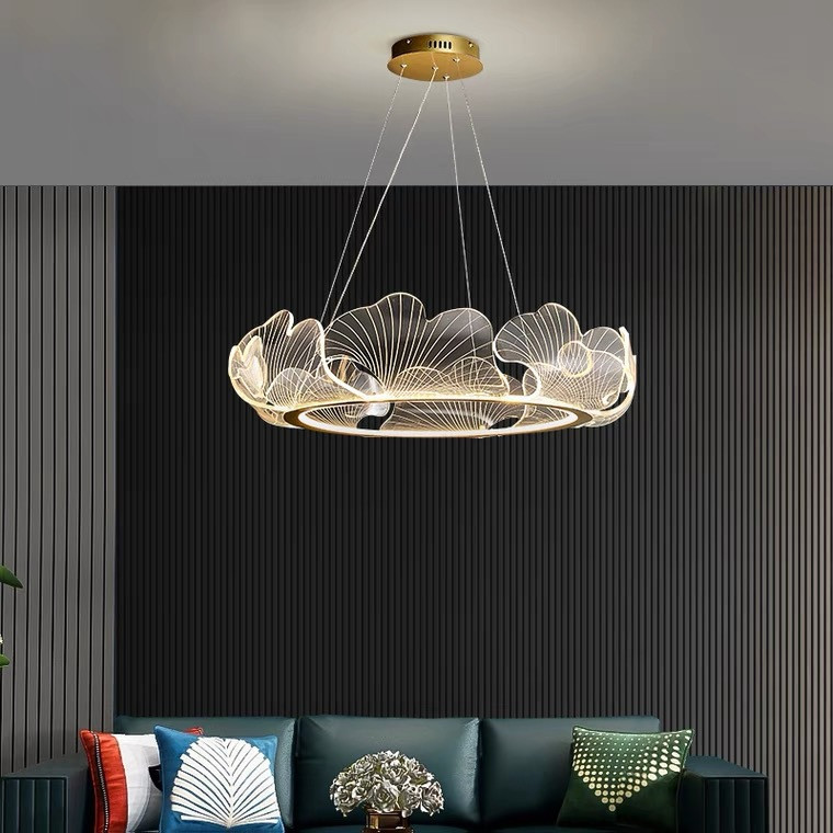 Люстра стельова LED D5020M/800-k Золото 30-150х80х80 см. Киев - изображение 1