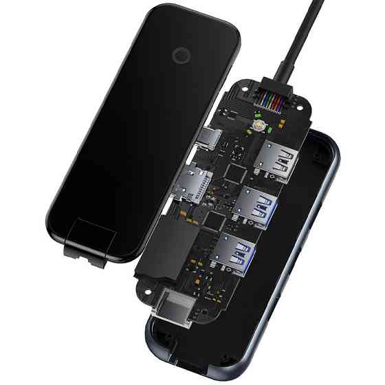 Переходник Baseus Hub AcmeJoy 7-Port Type-C (HDMI*1+USB3.0*2+USB2.0*1+Type-C PD&Data*1+SD/TF) (WKJZ) Херсон