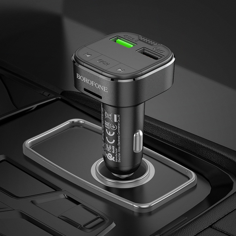 АЗУ FM модулятор Borofone BC43 Flash QC3.0 Херсон - зображення 8