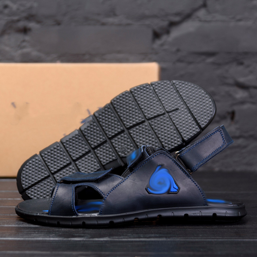 Мужские кожаные сандалии NS blue Киев - изображение 10