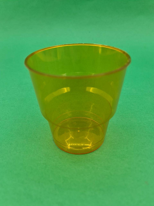 Одноразовый стакан стеклопластиковый оранжевый, 200 мл, 25 шт/пач Харків - зображення 3