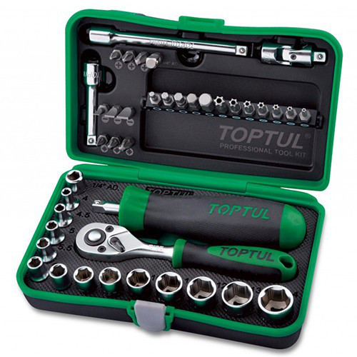 Профессиональный набор инструмента TOPTUL 1/4" 41ед. GADW4101 Харків - зображення 1