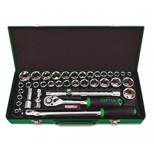 Комбинированный набор инструментов TOPTUL 1/2" (дюйм+метр.) 38ед. GCAD3803 Харків - зображення 1