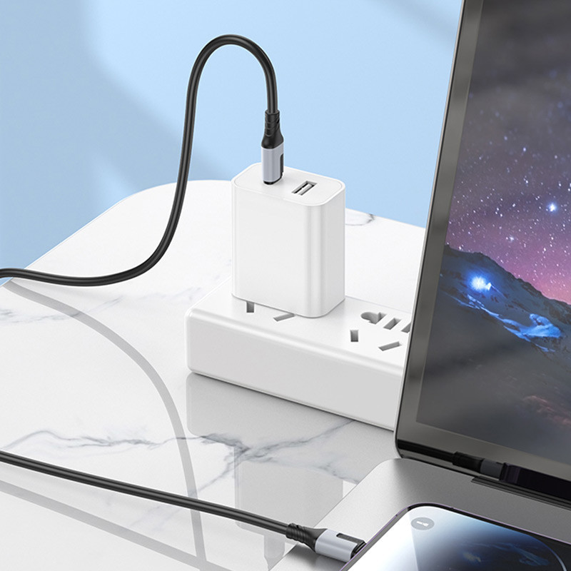 Дата кабель Borofone BX101 Creator 27W Type-C to Lightning (1m) Херсон - зображення 5