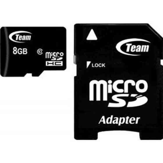 Карта пам'яті Team MicroSDHC 8GB UHS-I Class 10 + SD-адаптер (TUSDH8GCL1003) (Код товару:40888) Харків
