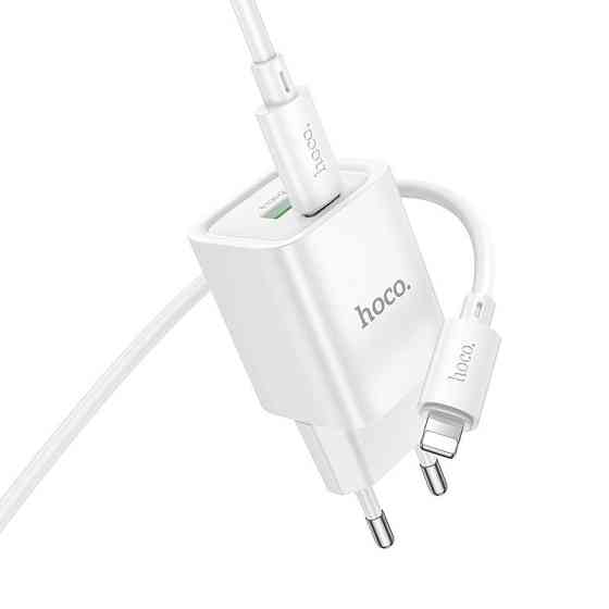СЗУ Hoco C149A Charm PD30W+QC3.0 (1USB-A/1C) + кабель Type-C to Lightning Херсон