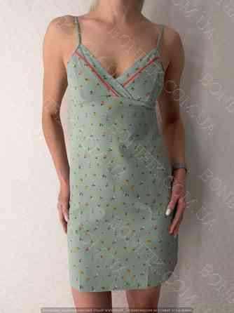 Женская ночная сорочка на тонких бретелях "Green Meadow" (арт. LDK 118/18/03) Кривий Ріг