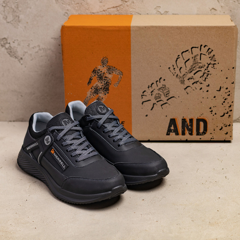 Мужские кожаные кроссовки  M - Grey Киев - изображение 9