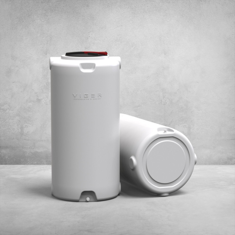 Емкость-модуль 750 л узкая вертикальная белая Киев - изображение 2