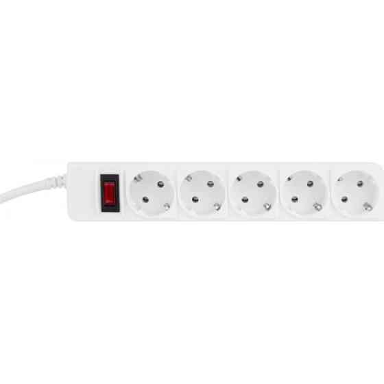 Фільтр живлення ProLogix 3x1.0мм2 мідь 5 розеток 1.8 м White (PRS-P5CU-18W) (Код товару:34034) Харьков