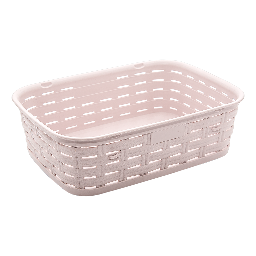 Корзина под ротанг 1,75 л пудровая Київ - зображення 1