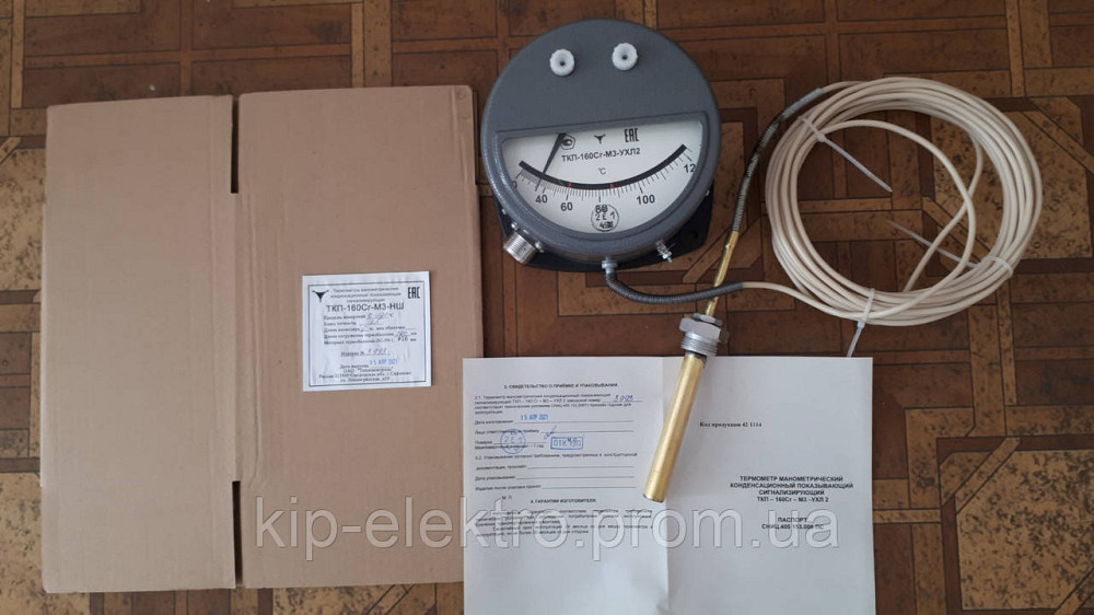 Термометр манометрический ТКП-160Сг-М3 (ТКП-160Сг-М3-УХЛ2, ТКП160Сг-М3, ТКП 160Сг-М3, ТКП-160Сг, ТКП Киев - изображение 2