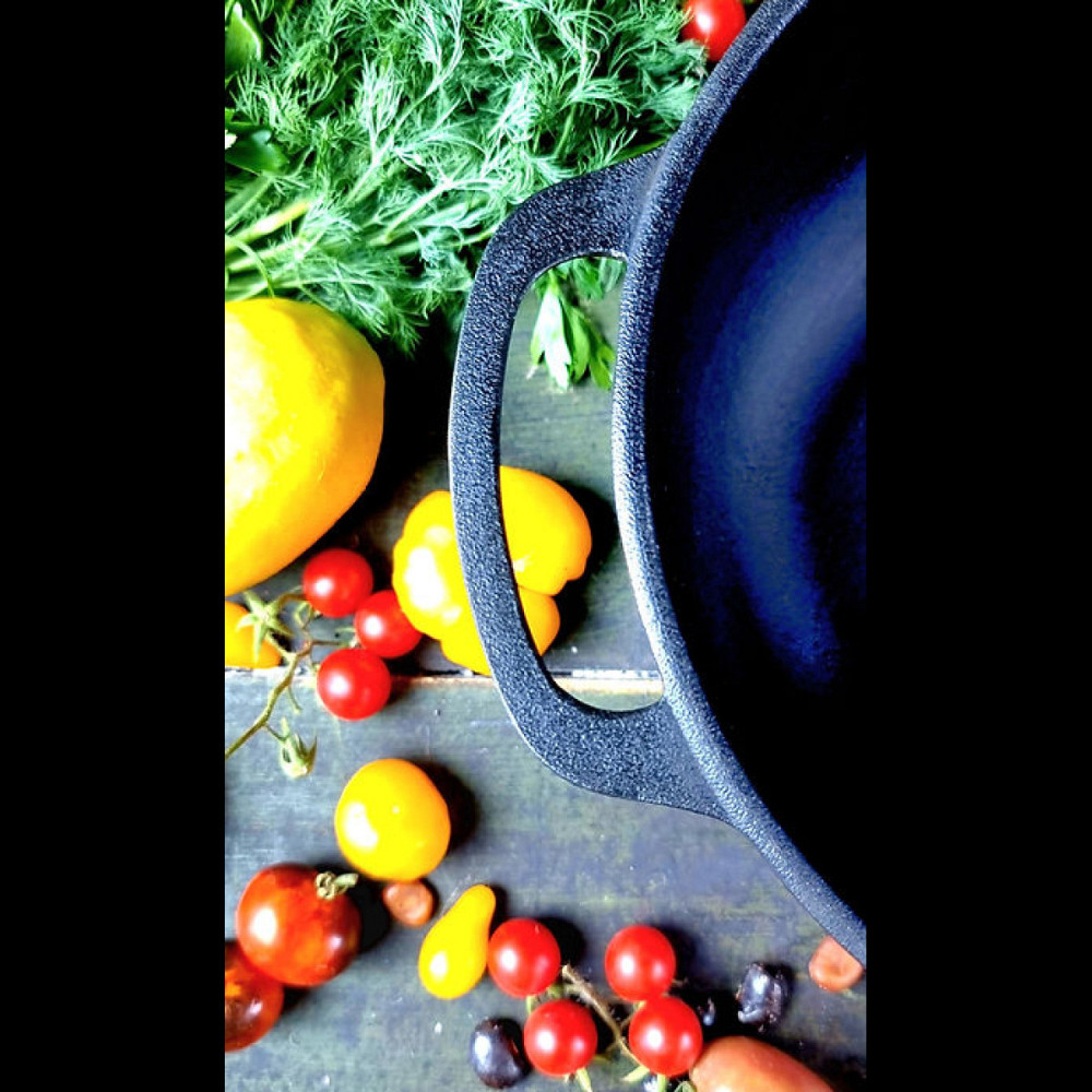 Кастрюля чугунная Maysternya с алюминиевой крышкой (казан) 3 л Т402С2 Одеса - зображення 12