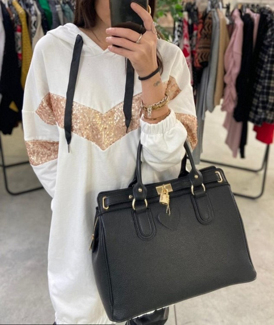 Велика сумка жіноча шкіряна Італія для документів, ділова формату сумочка А4 TS000146 Київ - зображення 1