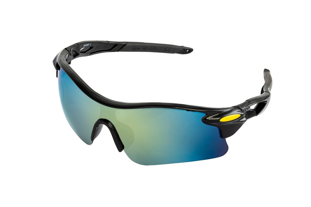 Очки открытые MASTERTOOL SPORTLINE GOLD MIRROR панорамная линза полуоправа противоскользящие дужки 8 Харків - зображення 1