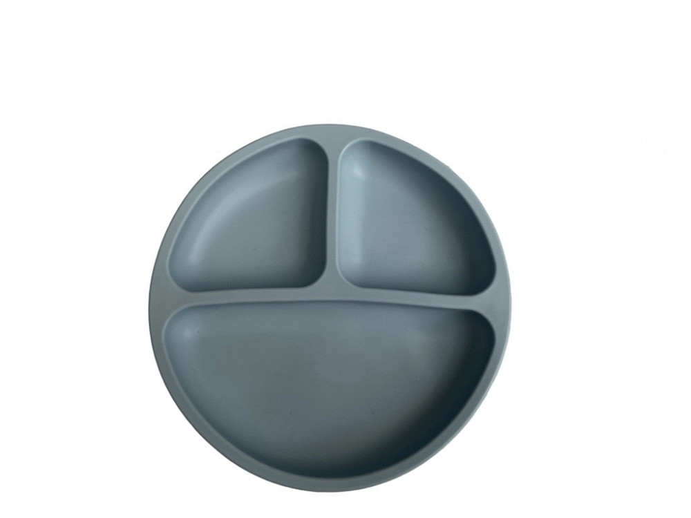 Детский силиконовый набор посуды для кормления синий 12 предметов Киев - изображение 4