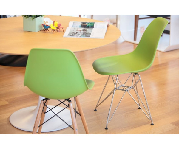 Стілець Тауер ніжки метал пластик зелений Дніпро - зображення 3