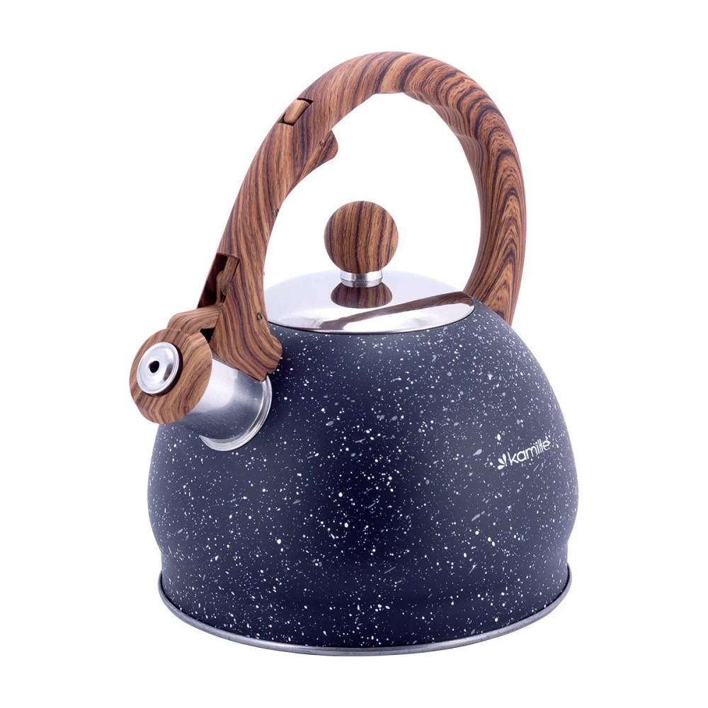 Чайник Kamille из нержавеющей стали со свистком и бакелитовой ручкой 2 л KM 1071 Одеса - зображення 2