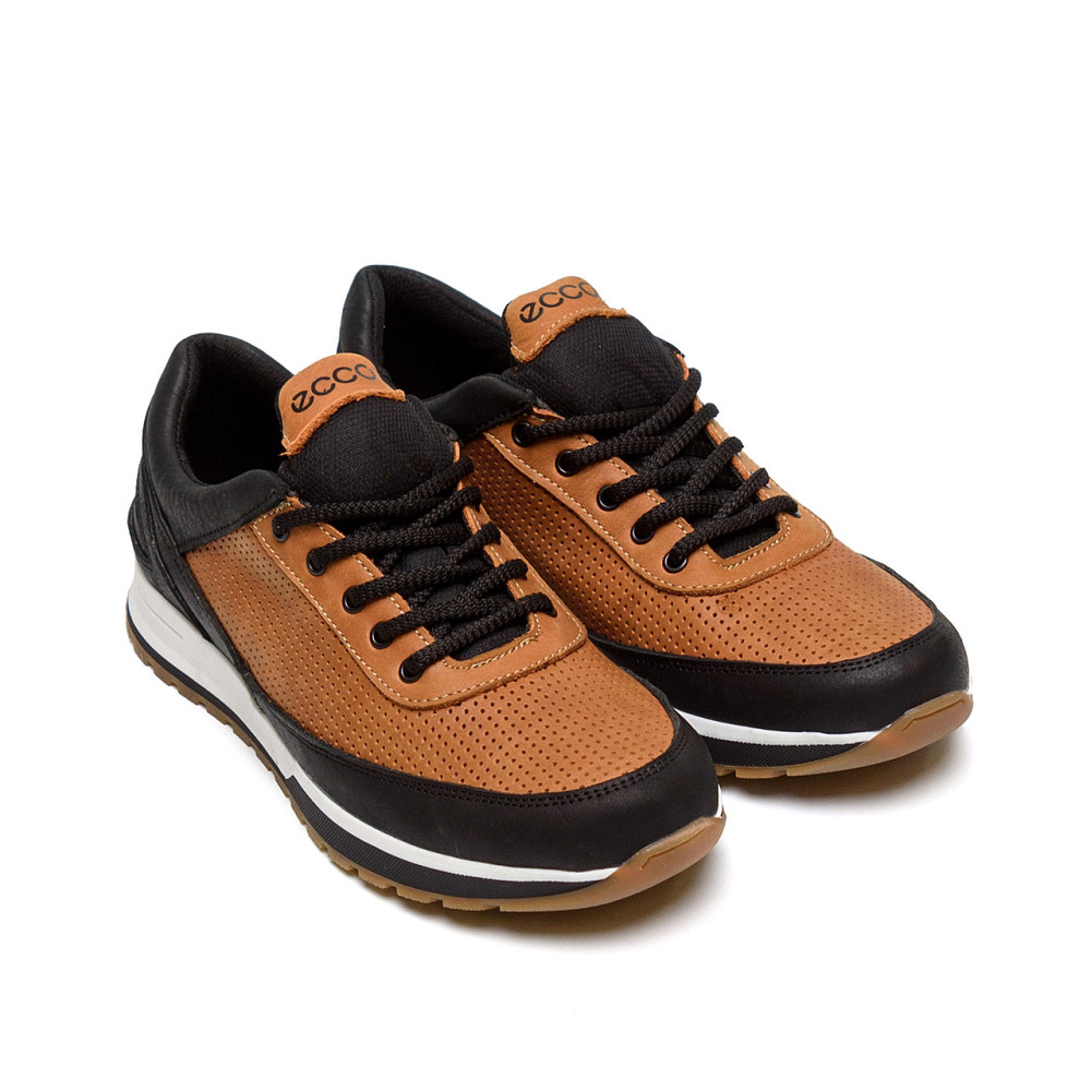 Мужские кожаные летние кроссовки, перфорация E-series Classic brown Київ - зображення 3