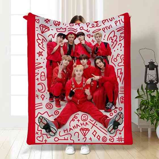 Плед 3D Stray Kids №6 3377_B 15794 135х160 см Киев