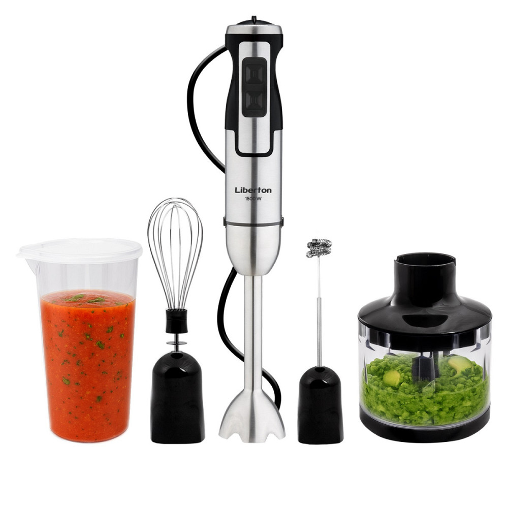 Блендер погружной Liberton LHB-0316 1500 Вт серебристый Киев - изображение 1