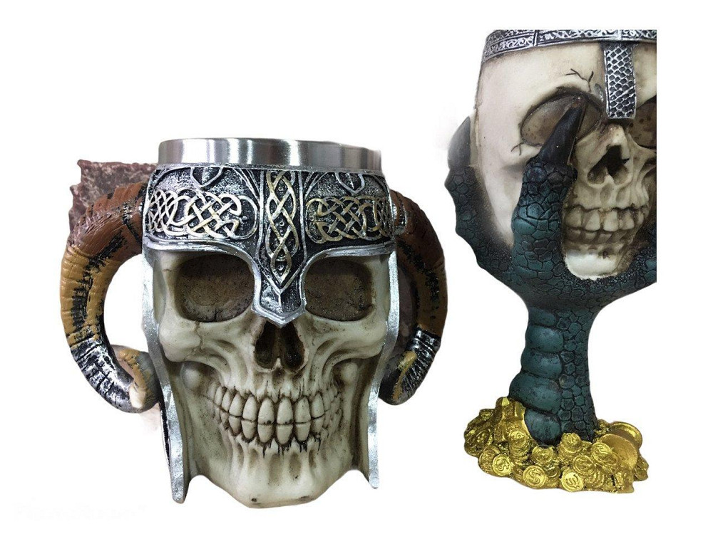 Подарочный набор Чашка Бокал 3 1927 Череп Лапа Дракона Подарок (код 00309) Київ - зображення 9