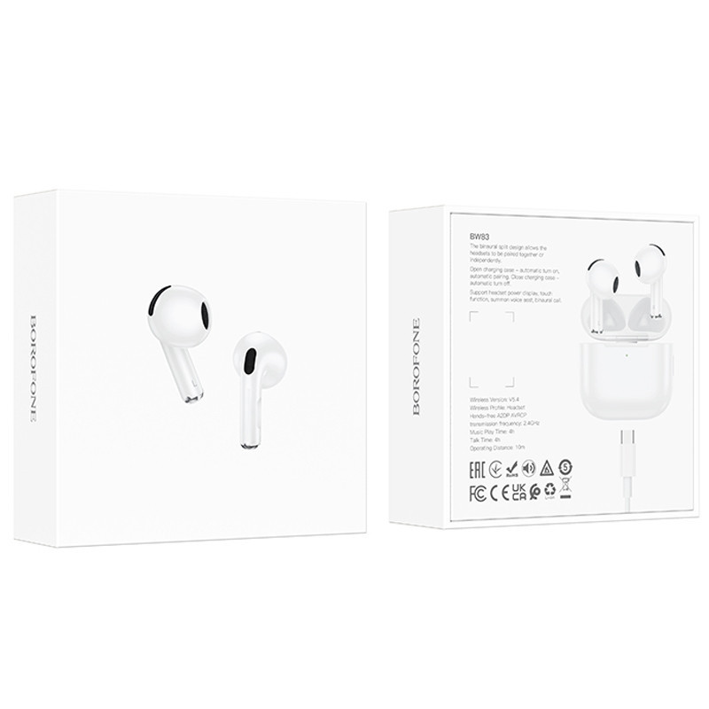 Беспроводные TWS наушники Borofone BW83 Херсон - зображення 6