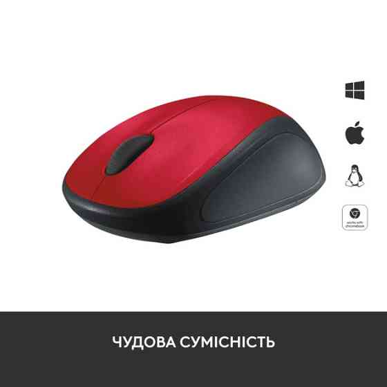 Мышь компьютерная безпроводная Logitech M235 WL Red L910-002496 красная Киев