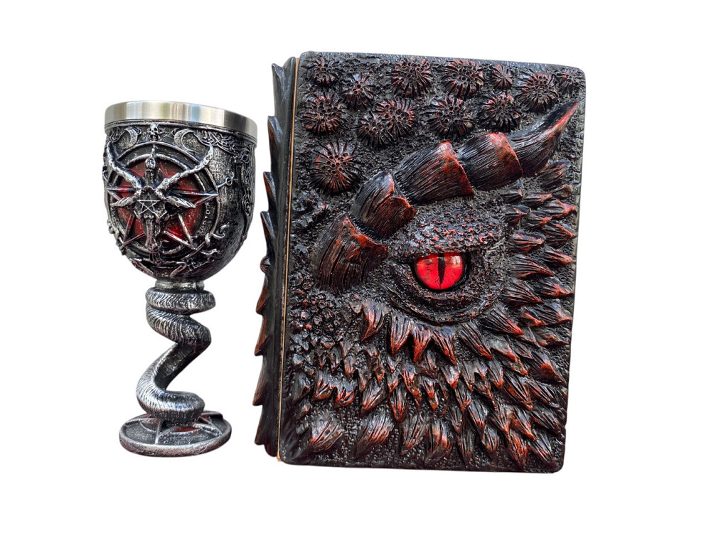 Подарочный набор Бокал 3 Бафомет и Блокнот 3 «Око Пламинного Дракона» Київ - зображення 1