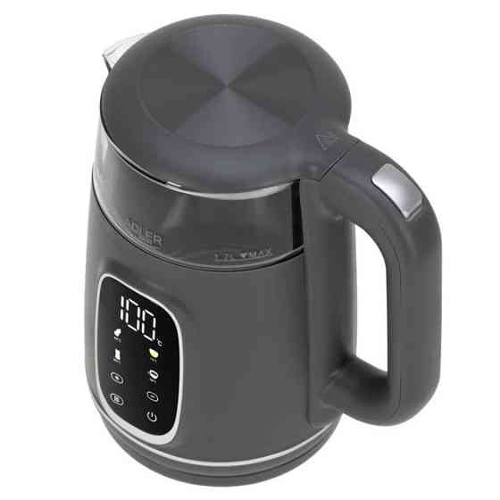 Электрочайник Adler AD 1305 grey silver 1.7 л серый Київ