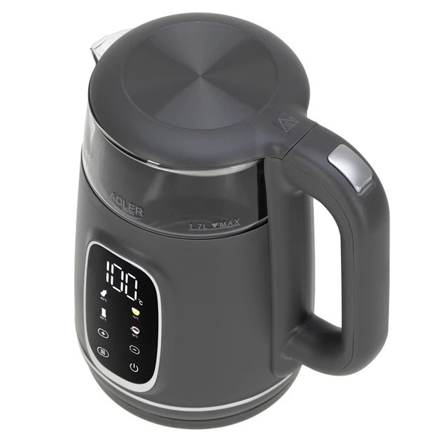 Электрочайник Adler AD 1305 grey silver 1.7 л серый Київ - зображення 4